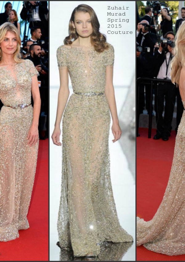 Mélanie Laurent In Zuhair Murad Couture  at  ‘Inside Out’ Cannes Film Festival Premiere