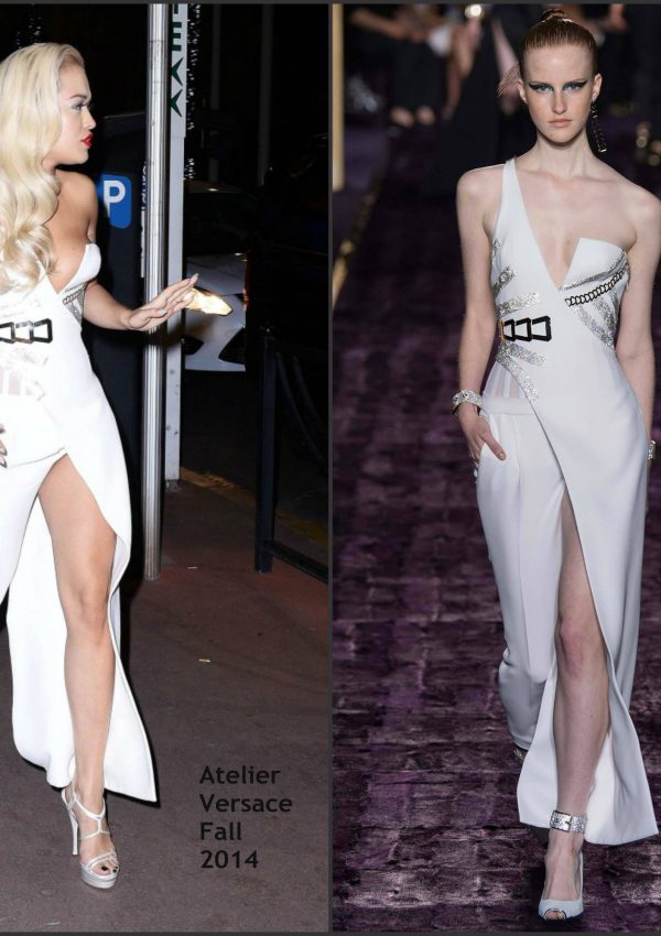 Rita Ora In Atelier Versace – Out In Cannes