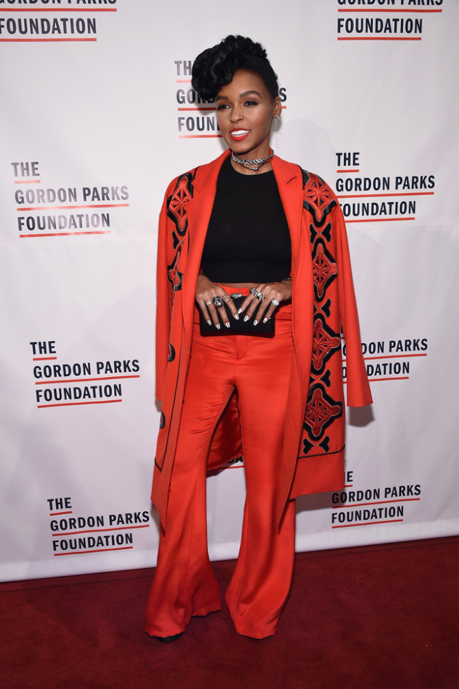 Janelle-Monaes-Gordon-Parks-Foundation-Tracy-Reese-Red-and-Black-Embroidered-Jacket-and-Vatanika-Wide-Legged-Pants-666x1000