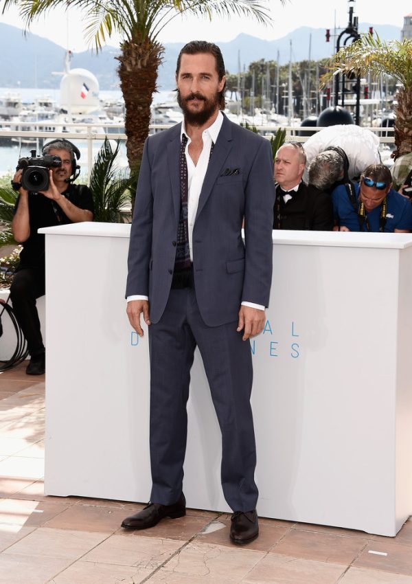 Matthew McConaughey In Dolce & Gabbana  at ‘The Sea Of Trees’ Cannes Film Festival Photocall