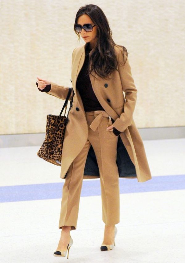 Victoria Beckham arrives in  New York looking stylish