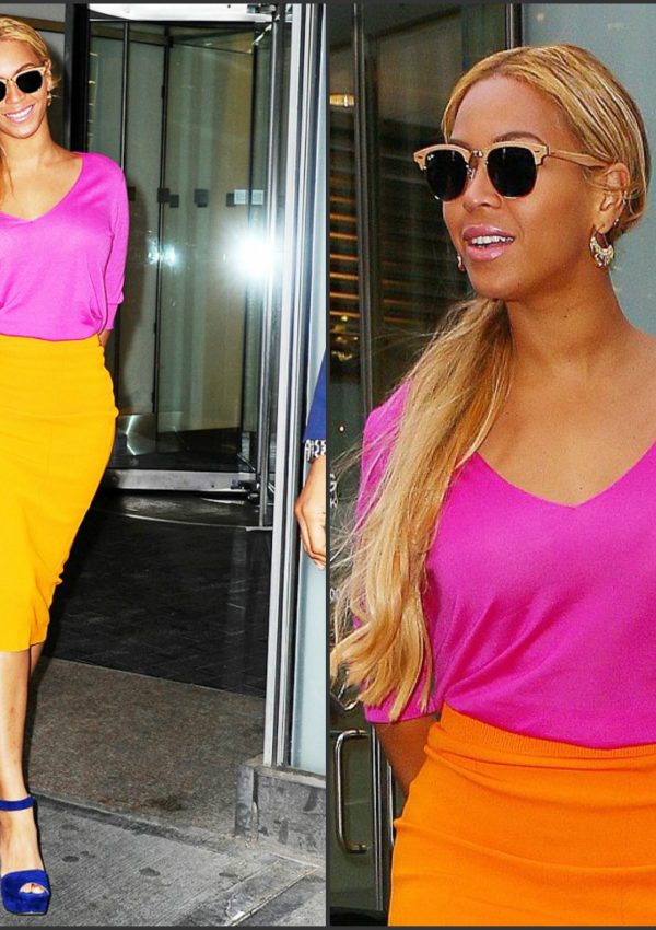 Beyonce in Balenciaga and Prada – New York