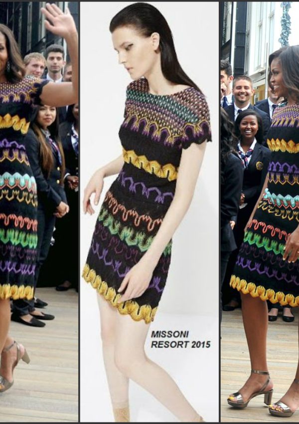 Michelle Obama in Missoni Visiting Italy