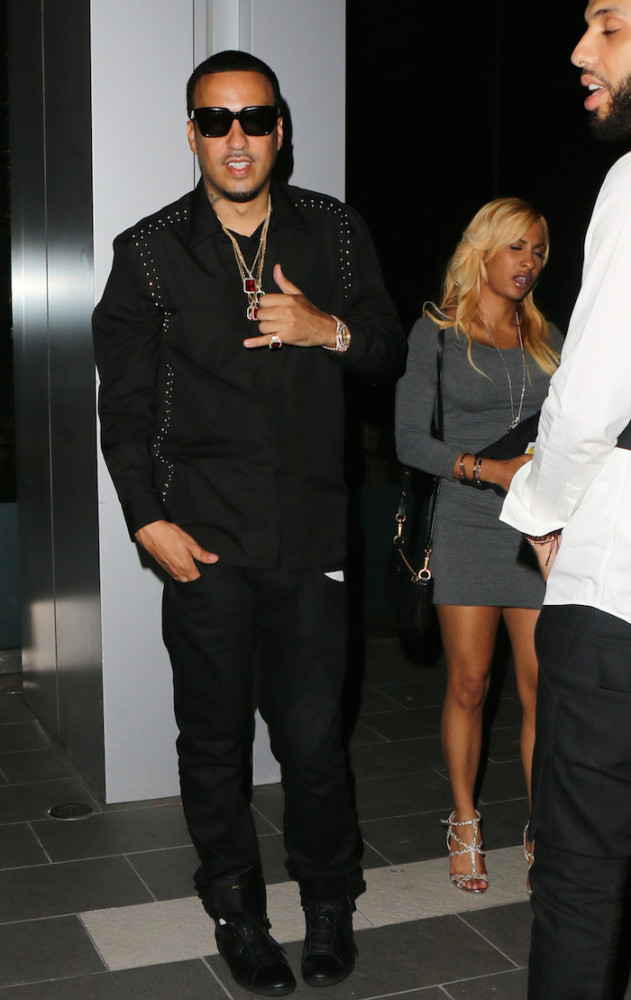 French- Montana --at- BOA- Steakhouse- in -LA