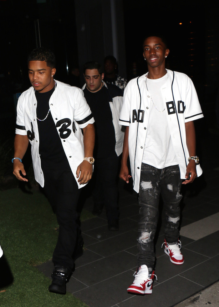 Justin -Dior -Combs -and -Quincy- Brown- attend-BET- Awards- after- party -at- BOA- Steakhouse- in- LA