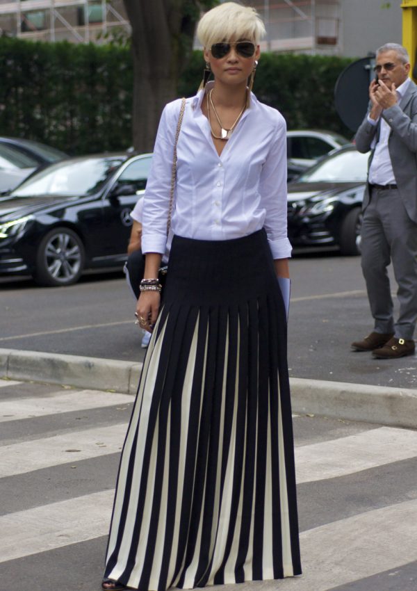 Fashion Sizzler of The Day  :  Esther Quek in Milan Italy