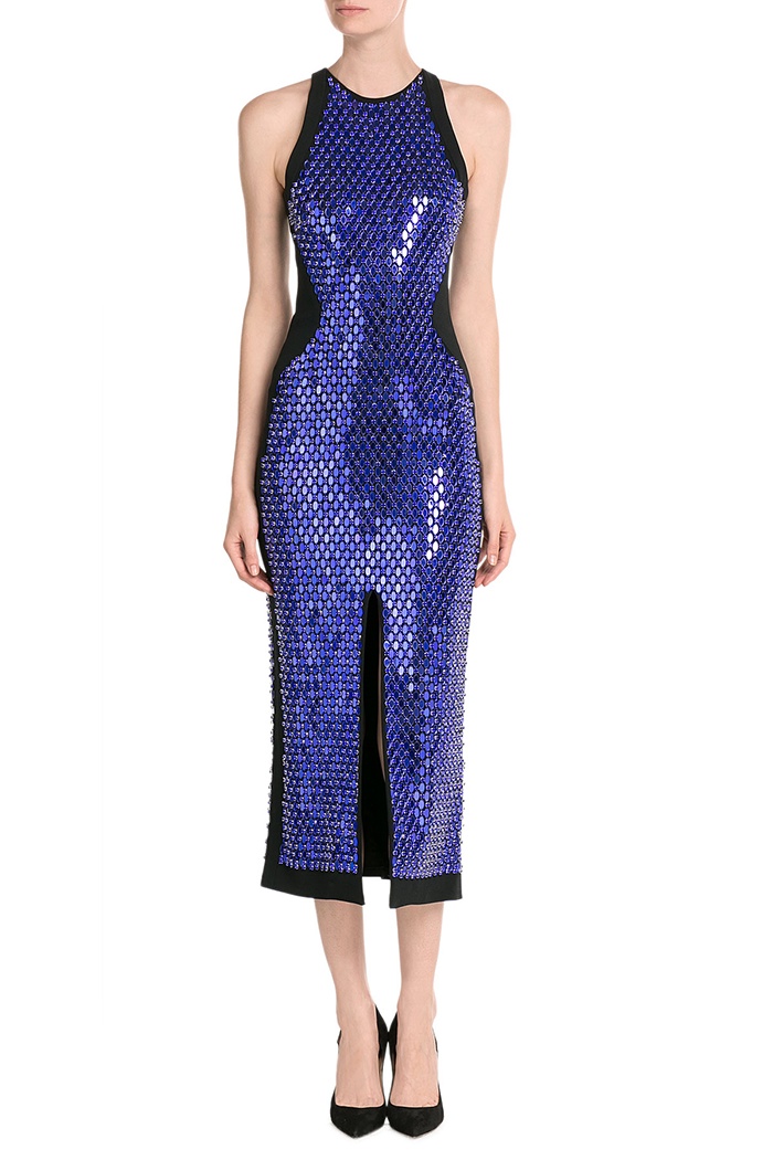 David-Koma-Sequin-Embellished-Dress