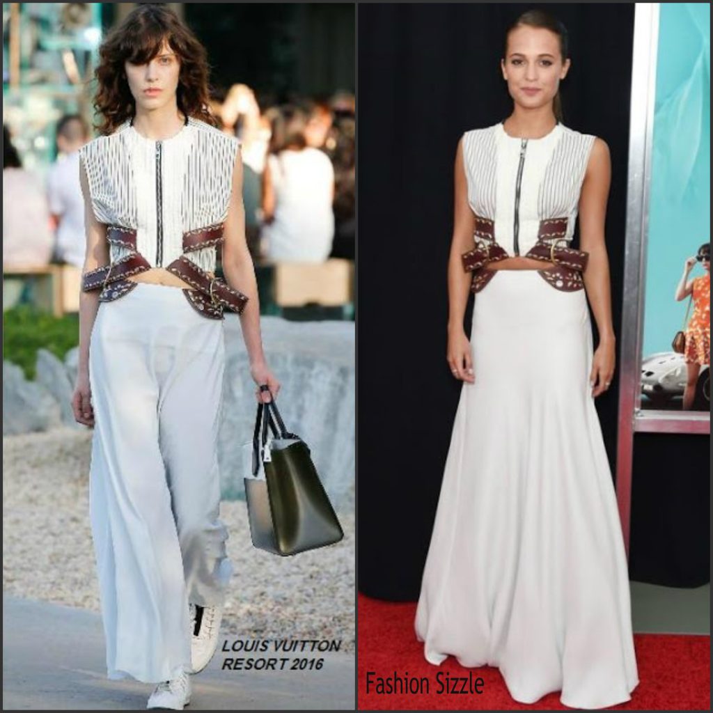 Alicia Vikander Wore Louis Vuitton To The Sewelô Dinner