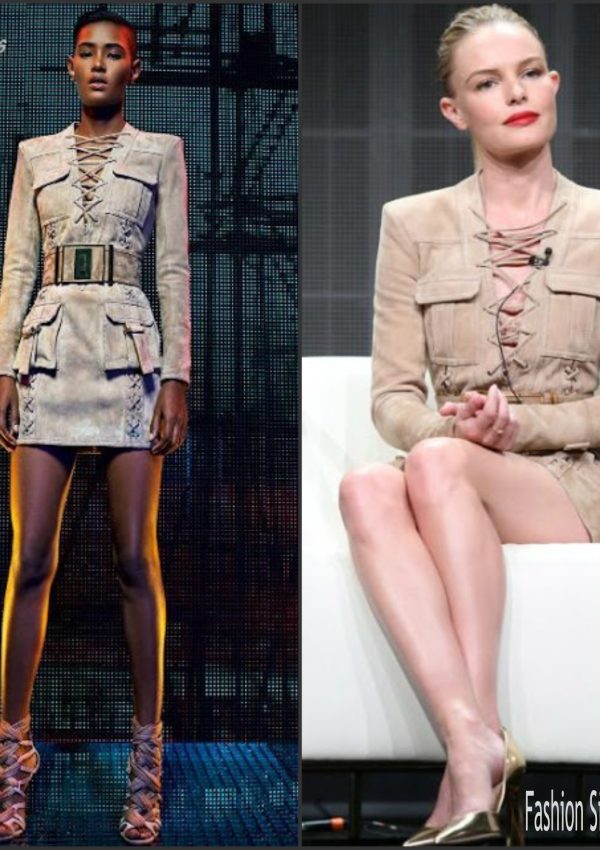 Kate Bosworth in Balmain at ‘The Art of More’ 2015 Summer TCA Tour Panel