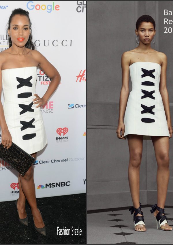 Kerry Washington In Balenciaga  At 2015 Global Citizen Festival In Central Park To End Extreme Poverty By 2030