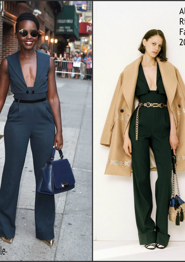 Lupita Nyong’o In Alessandra Rich At   The Late Show with Stephen Colbert