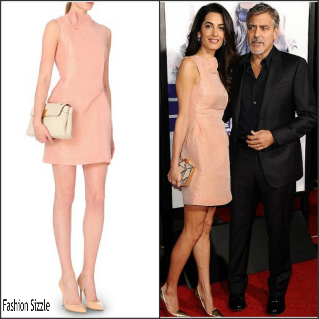 Amal Clooney In Roland Mouret At 'Our Brand Is Crisis' LA Premiere