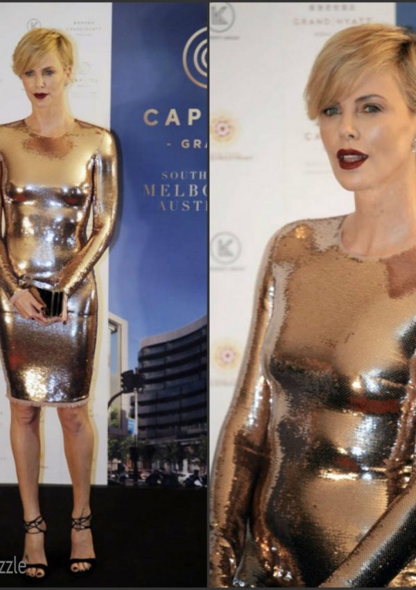 Charlize Theron In Tom Ford At  Captiol Grand Event