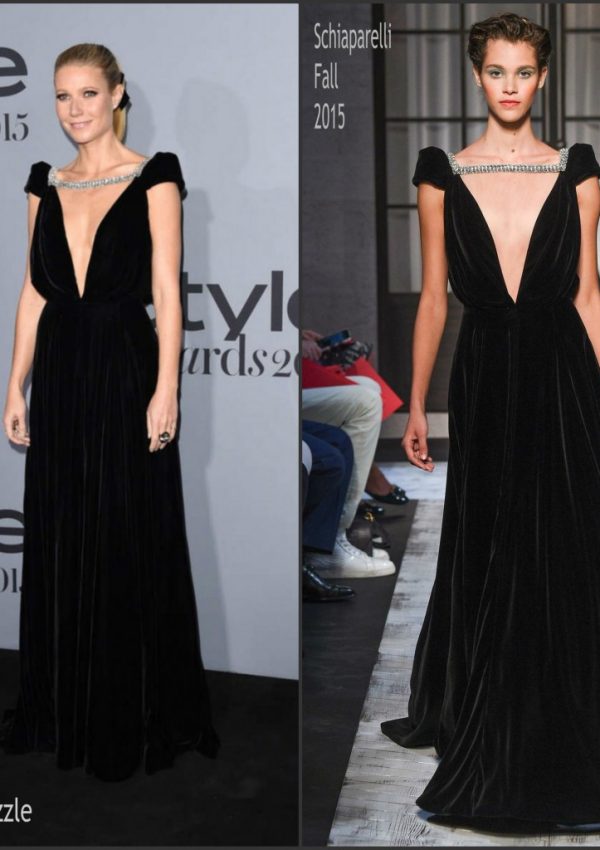 Gwyneth Paltrow In Schiaparelli Couture At  2015 InStyle Awards