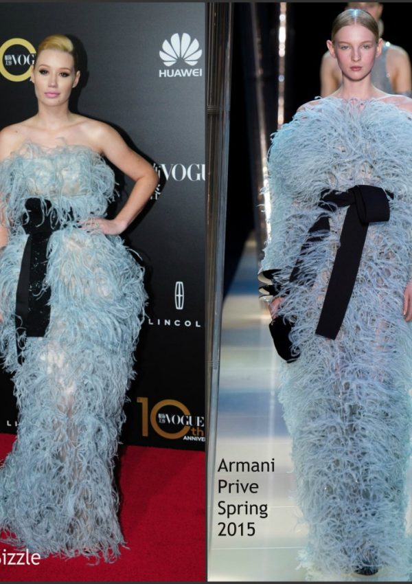 Iggy Azalea In Armani Privé At  Vogue China Gala Dinner