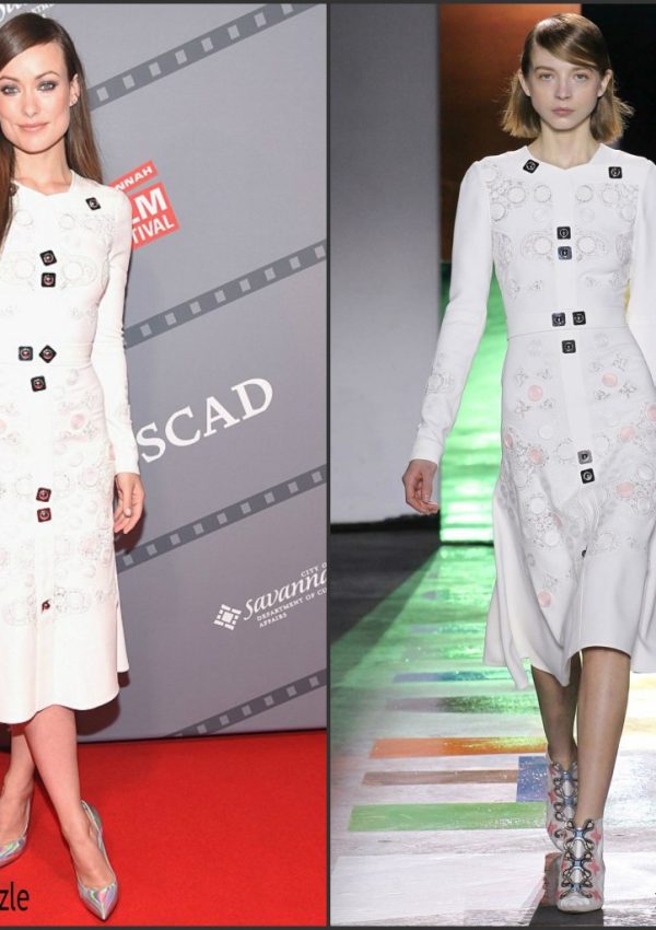 Olivia Wilde in Peter Pilotto at the "Meadowland" 18th Annual Savannah Film Festival Screening