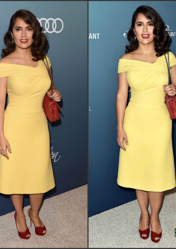 Salma Hayek  in Bottega Venetta –  2015 Variety Power of Women Luncheon L.A.