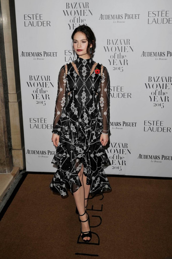 lily-james-in-erdem-at-2015-harpers-bazaar-women-of-the-year-awards