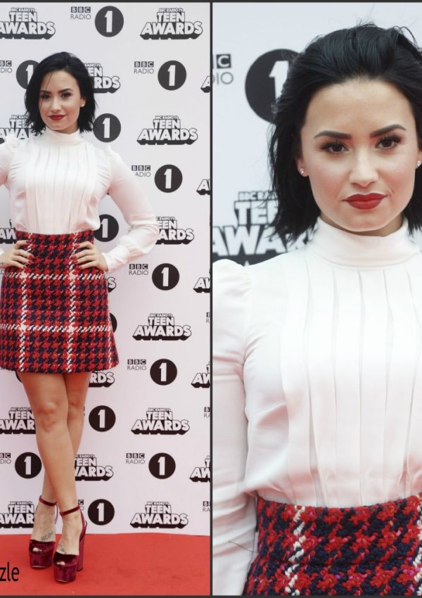 Demi Lovato In Miu Miu  At  BBC Radio 1 Teen Awards