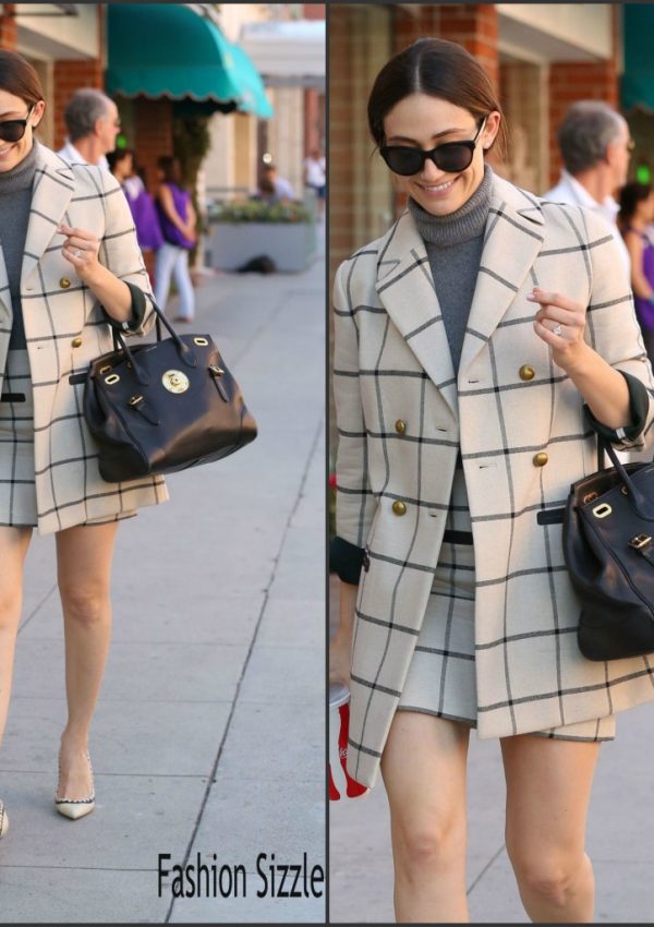 Emmy Rossum in Tory Burch  – Out in Beverly Hills, October 2015