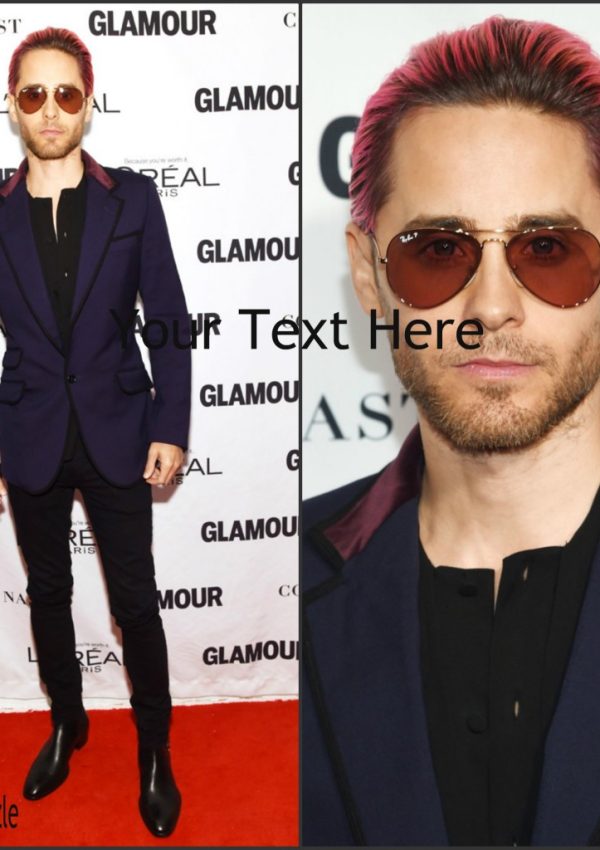 Jared Leto in Gucci  at  the 2015 Glamour Women of The Year Awards