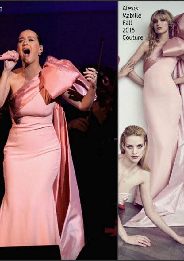 Katy Perry In Alexis Mabille Haute Couture – David Lynch Foundation Benefit Concert