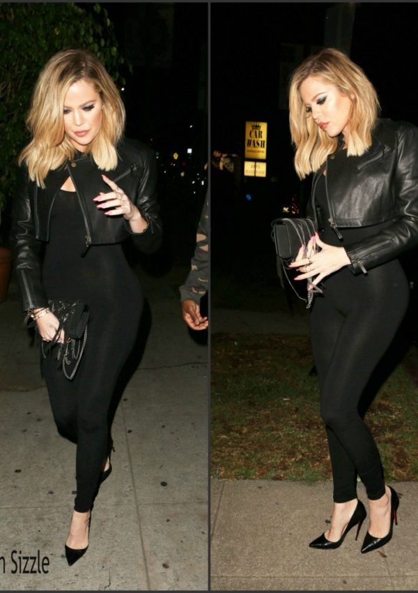 Khloe Kardashian  arrives at Kendall Jenner’s 20th Birthday Party