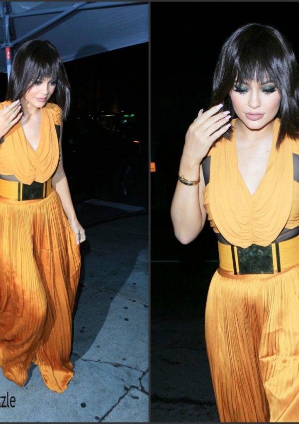 Kylie Jenner arrives at Kendall Jenner’s 20th Birthday Party