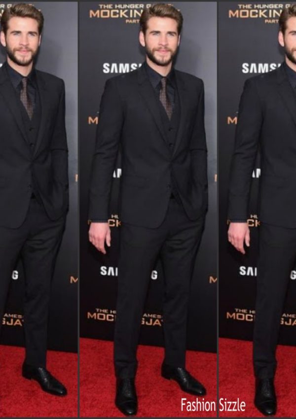 Liam Hemsworth  in Dolce & Gabbana –  Hunger Games Mockingjay -Part 2 New York Premiere