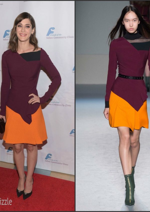 Lizzy Caplan in Roland Mouret –  Saban Community Clinic’s 39th Annual Dinner Gala