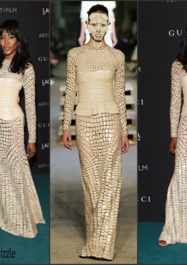 Naomi Campbell  in Givenchy    At LACMA 2015 Art+Film Gala