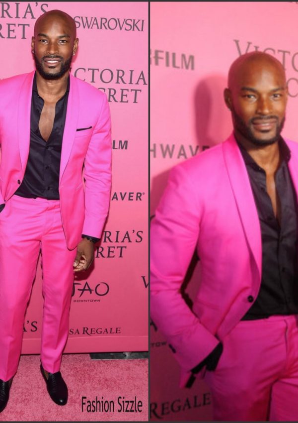 Tyson Beckford  in pink suit- 2015 Victoria’s Secret Fashion Show After Party