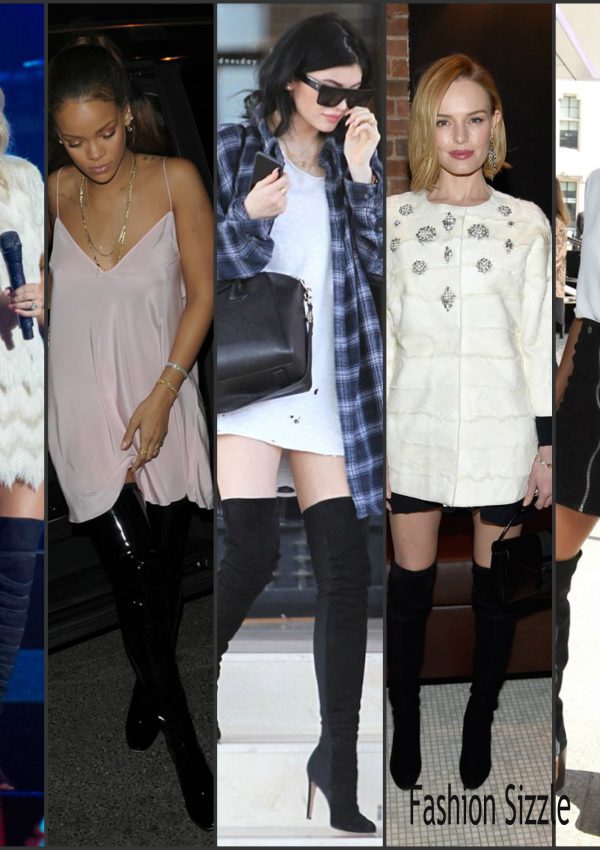 Celebrities rocking Over The Knee Boots