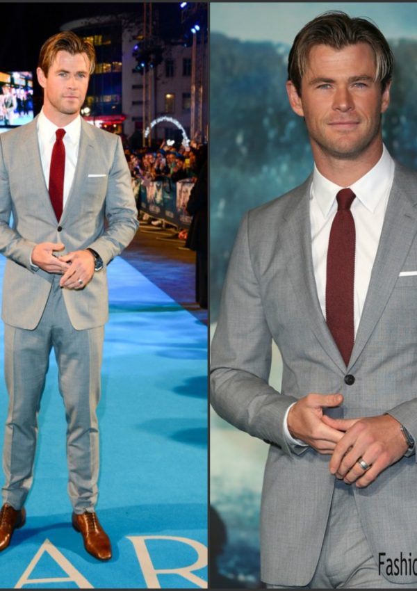 Chris Hemsworth  in Burberry – In The Heart Of The Sea’ London Premiere