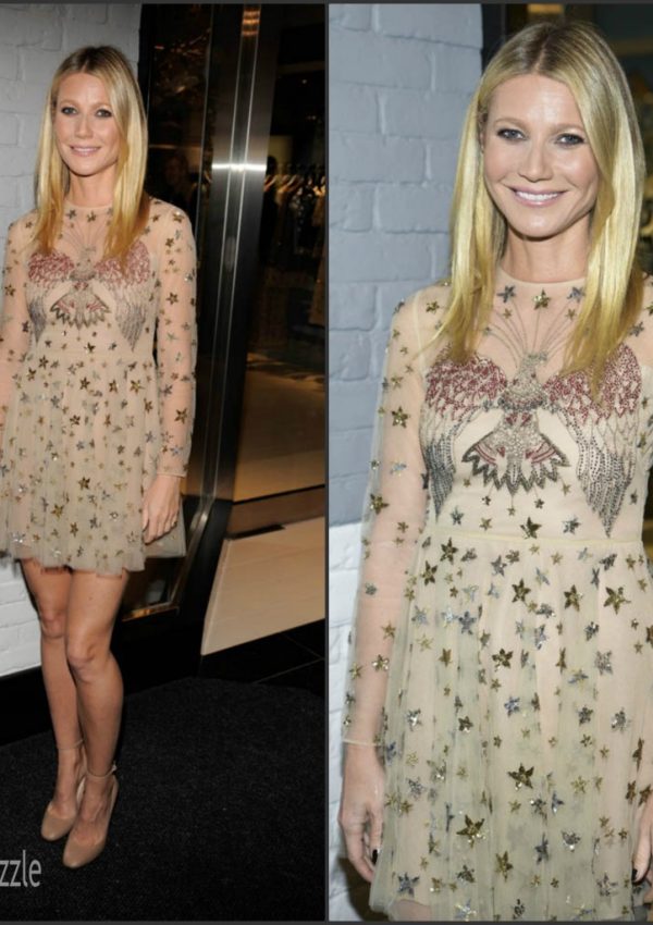 Gwyneth Paltrow In Valentino  AT  goop mrkt Grand Opening Event