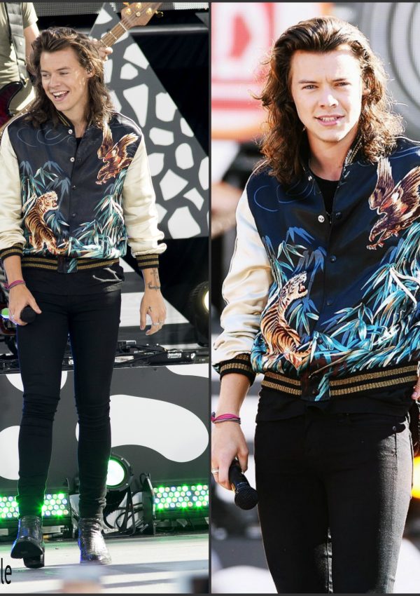 Harry Styles in Saint Laurent -Out In New York