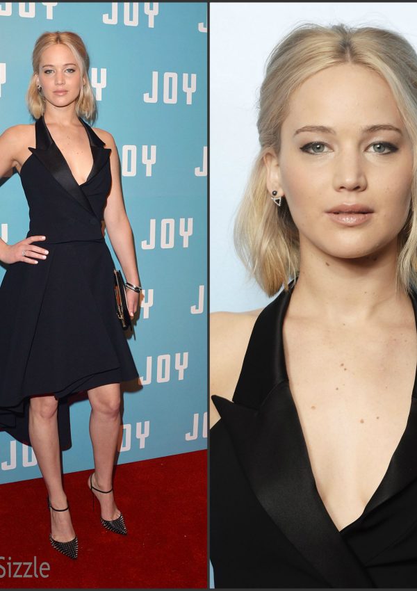Jennifer Lawrence In Christian Dior Couture At  ‘Joy’ London Screening