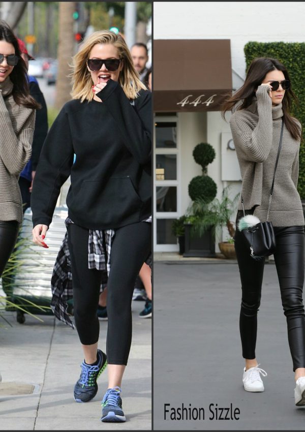 Kendall Jenner was spotted walking with Khloé -Beverly Hills