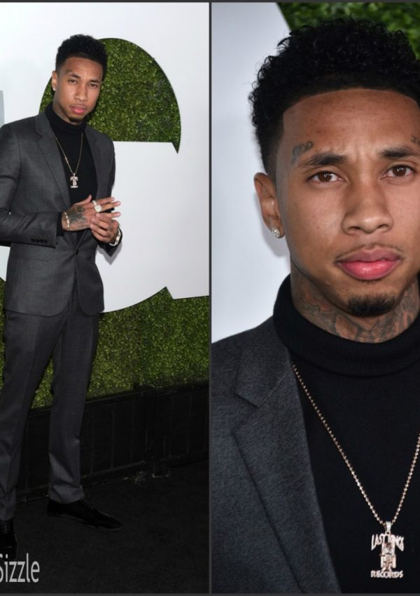 Tyga in Saint Laurent –  2015 GQ  Men of the Year party