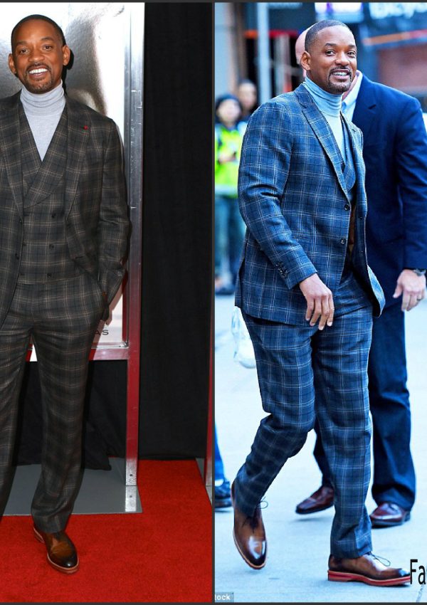 Will Smith  wears  Bespoke  suit – ‘Concussion’ New York Premiere