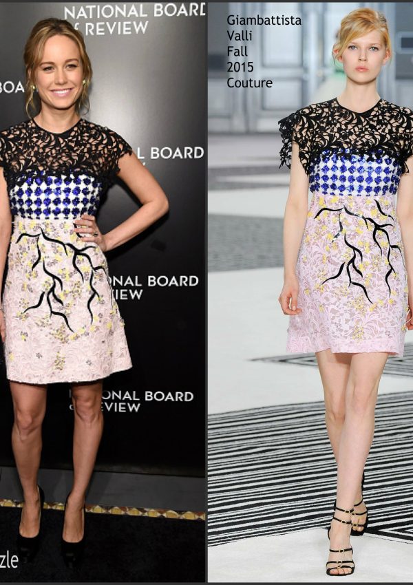 Brie Larson In Giambattista Valli Couture –  2016 National Board of Review Gala