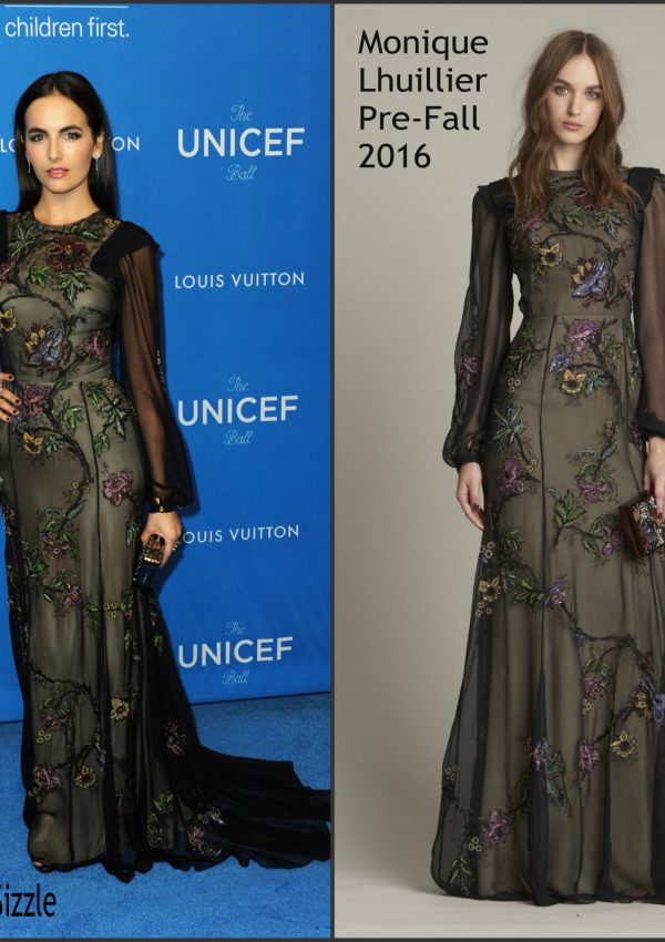 Camilla Belle  In  Monique Lhuillier – 2016 UNICEF Ball