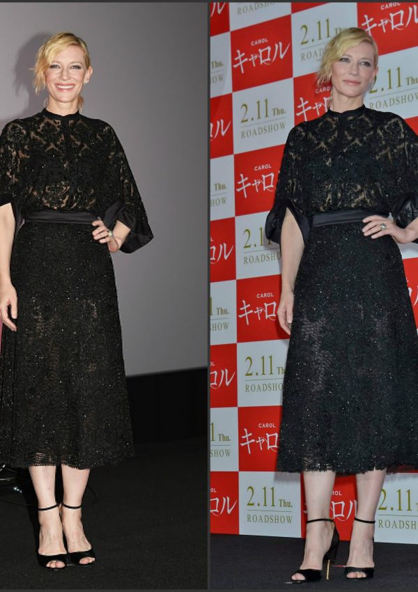 Cate Blanchett in Givenchy – ‘Carol’ Stage Greeting in Tokyo