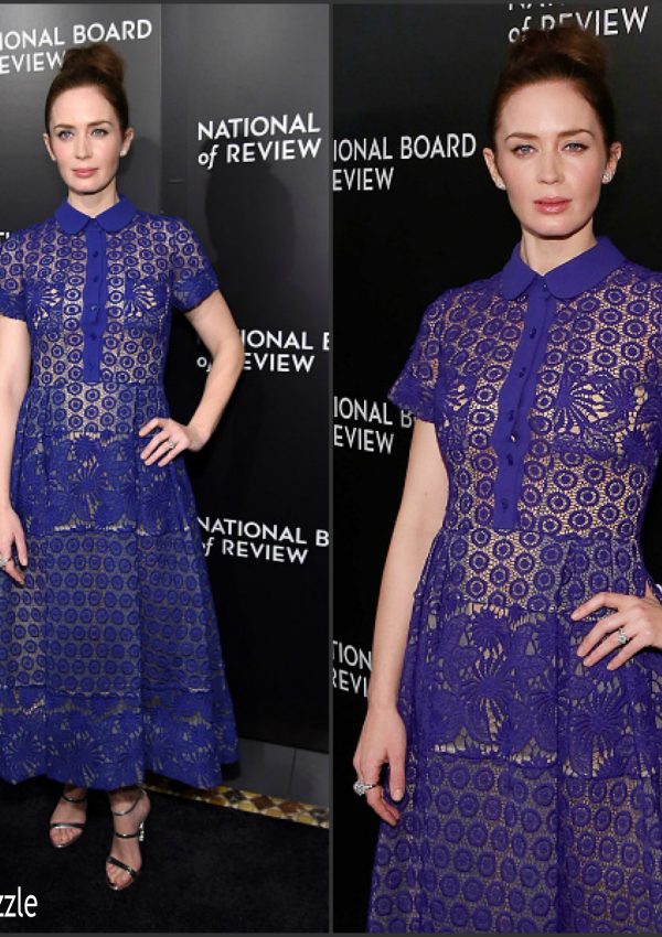 Emily Blunt  In  Elie Saab – 2016 National Board of Review Gala