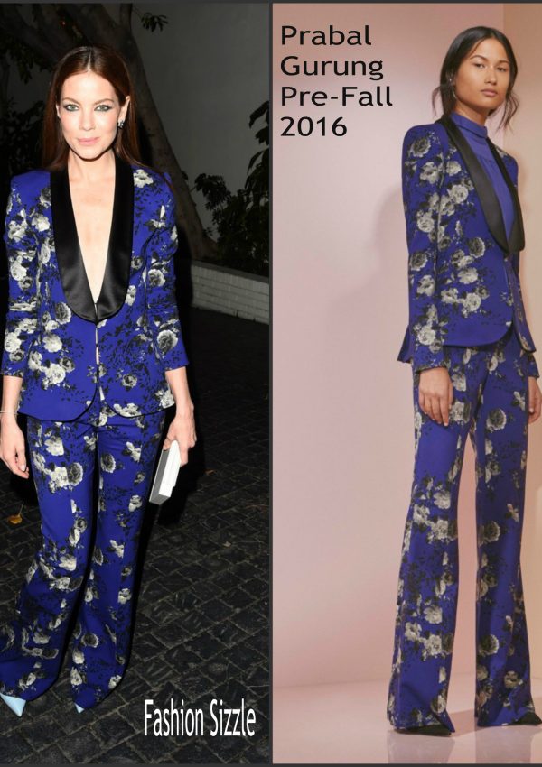 Michelle Monaghan  in Prabal Gurung -W Magazine’s Pre-Golden Globes Party