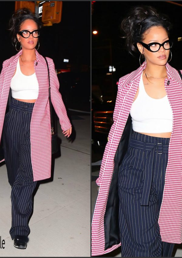 Rihanna Spotted In Celine – Out  In New York