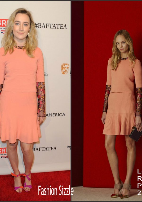 Saoirse Ronan  In  Lela Rose – BAFTA Los Angeles Awards Season Tea