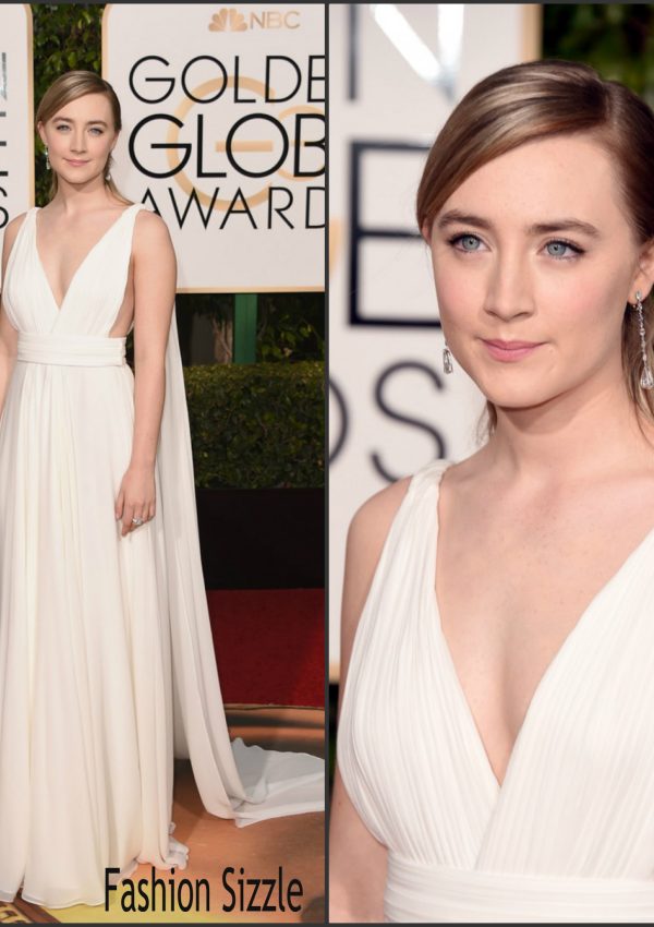 Saoirse Ronan  In Saint Laurent – 2016 Golden Globe Awards