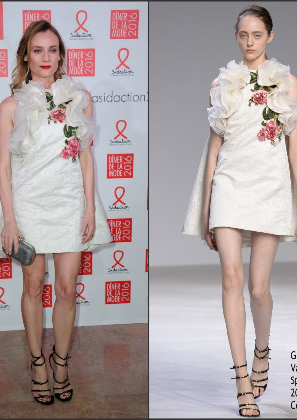 Diane Kruger in Giambattista Valli Couture at the 2016 Sidaction Gala Dinner