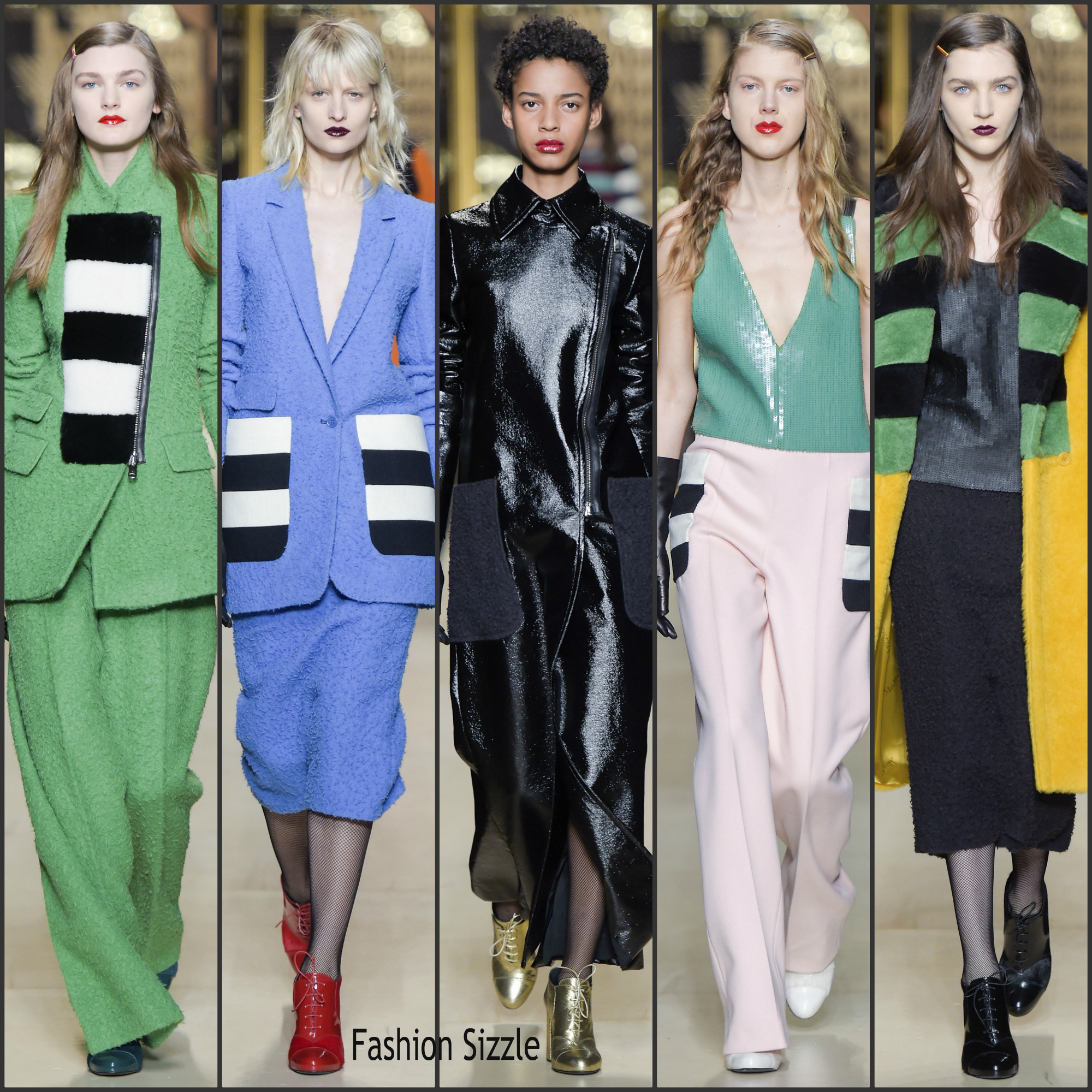 Max Mara Fall 2016 RTW MFW show featured Trench coats and Suits
